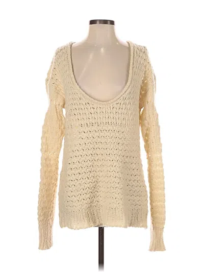 Pre-owned Free People Pullover Sweater In White