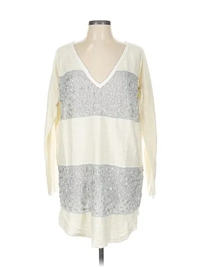 Pre-owned Free People Pullover Sweater In White