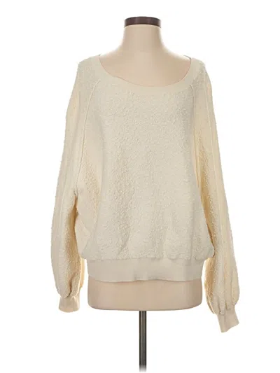 Pre-owned Free People Pullover Sweater In White