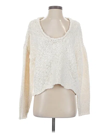 Pre-owned Free People Pullover Sweater In White