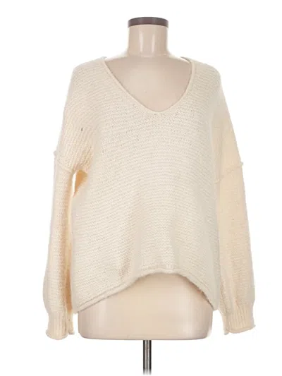 Pre-owned Free People Pullover Sweater In White