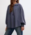 Free People Queen Of Hearts Thermal Top In Eclipse In Blue