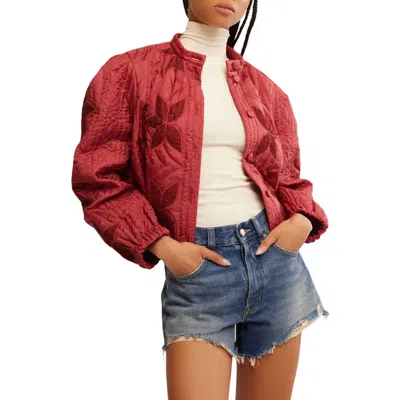 Free People Quinn Quilted Crop Jacket