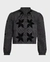 Free People Quinn Quilted Crop Jacket In Black
