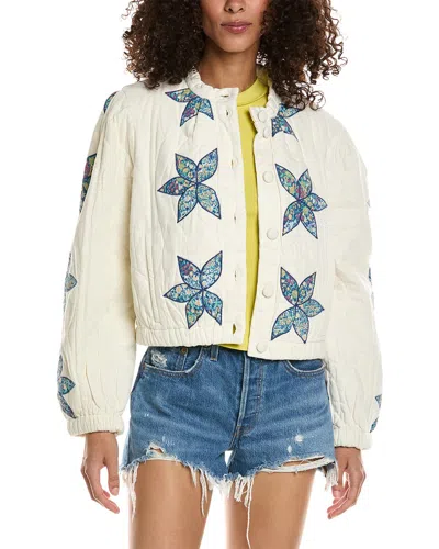 Free People Quinn Quilted Jacket In White