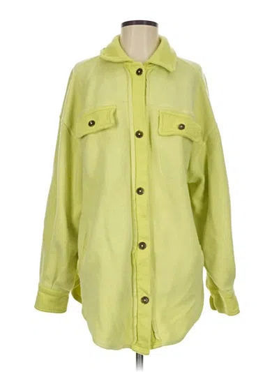Pre-owned Free People Raincoat In Green