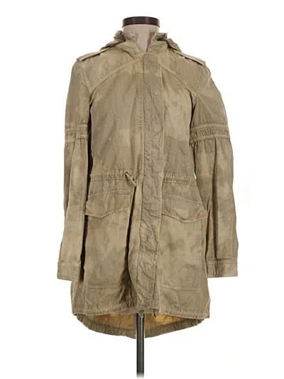 Pre-owned Free People Raincoat In Tan