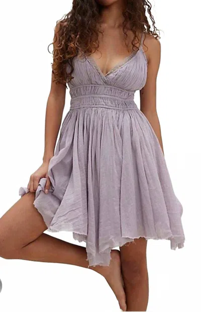 Free People Raindrops Dress In Blue Grey