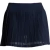 Free People Rally Pleated Mesh Miniskort In Midnight Navy