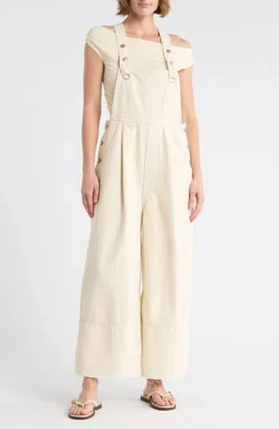 Free People Rambler Overalls In Sand