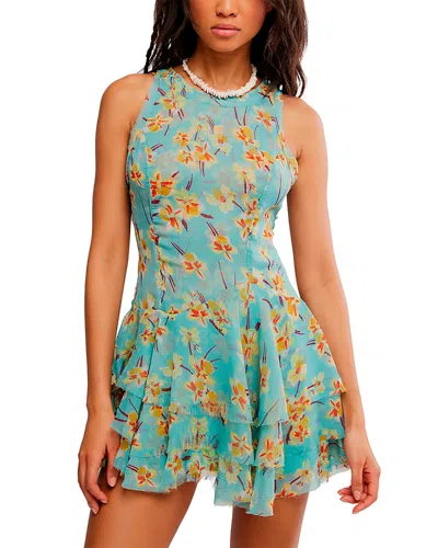 Free People Raven Printed Mini Dress In Multi