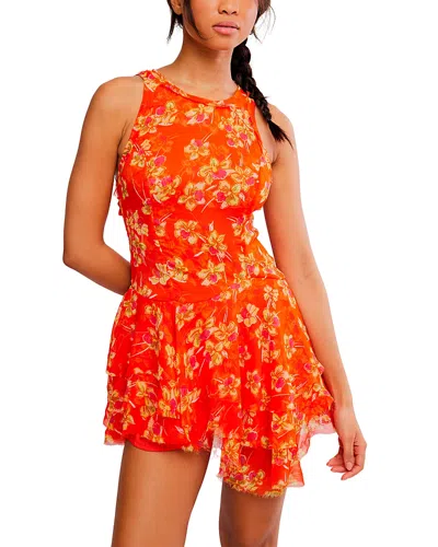 Free People Raven Printed Mini Dress In Multi