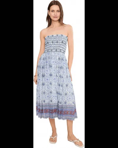 Free People Ravenna Printed Convertible Maxi Skirt In Bluebird Combo In White