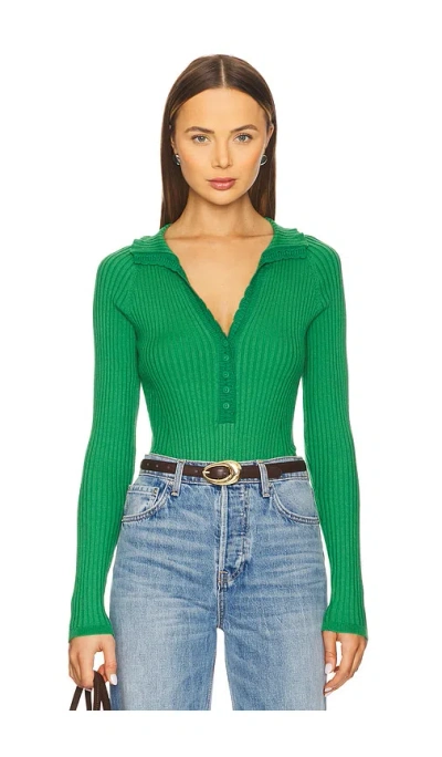 Free People X Intimately Fp Ready For It Bodysuit In Green