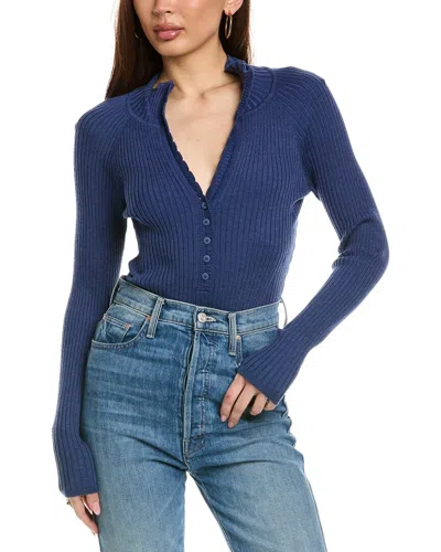 Free People Ready For It Bodysuit In Blue