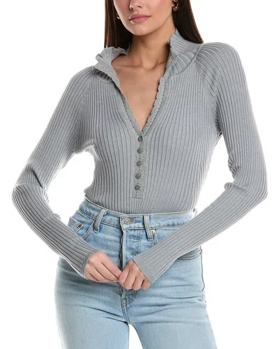 Free People Ready For It Bodysuit In Grey