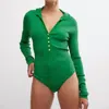 Free People Ready For It Bodysuit In Green In Green