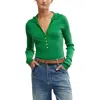 Free People Ready For It Long Sleeve Bodysuit In Green