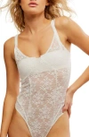 Free People Ready To Go Bodysuit In White