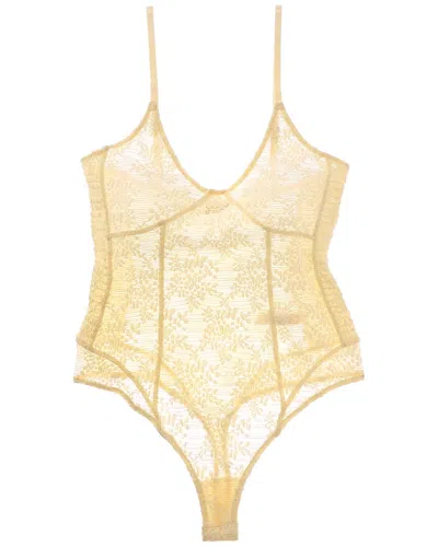 Free People Ready To Go Bodysuit In Yellow