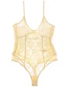 Free People Ready To Go Bodysuit In Yellow