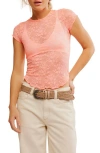 Free People Ready To Go Lace T-shirt