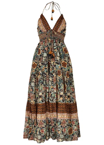 Free People Real Love Printed Cotton Maxi Dress In Multi