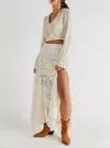 Free People Rebel Maxi Skirt In Tofu In Multi