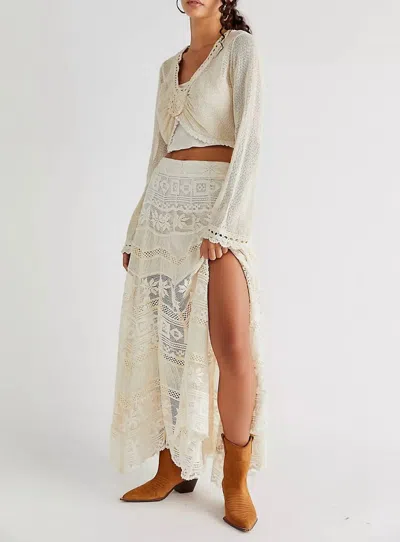 Free People Rebel Maxi Skirt In Tofu In Multi