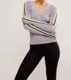 Free People Recovery Long Sleeve Layer Top In Purple In Purple