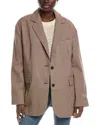 Free People Reggie Blazer In Ginger In Brown