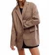Free People Reggie Blazer In Ginger In Brown