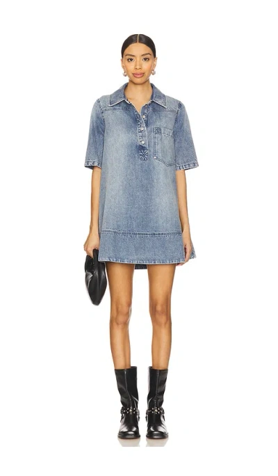 FREE PEOPLE REMINO DENIM MINI DRESS
