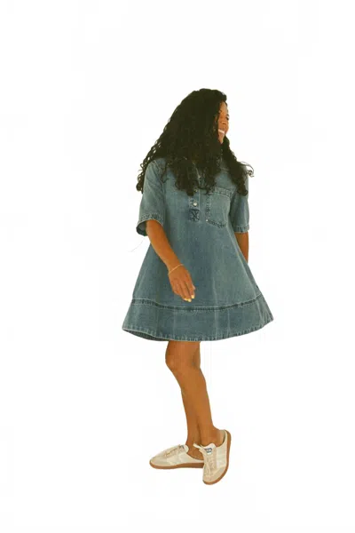 Free People Remino Denim Mini Dress