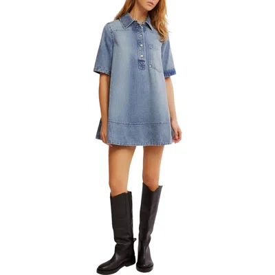 FREE PEOPLE FREE PEOPLE REMINO DENIM MINIDRESS