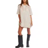 Free People Remino Eyelet Mini Dress In White
