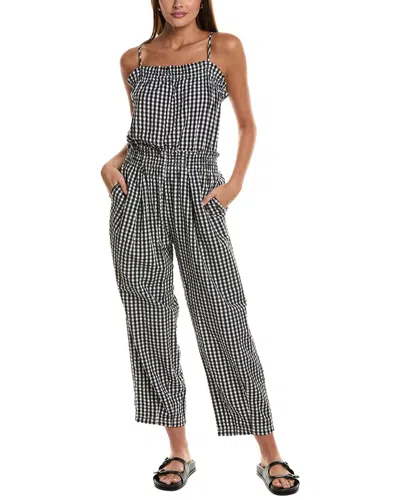 Free People Retro Heatwave Gingham One-piece In Black