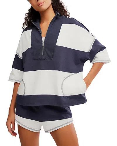 Free People Retro Rugby Set In Blue