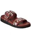 Free People Revelry Studded Leather & Suede Sandal In Brown