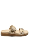 Free People Women's Revelry Studded Sandal In Plaster In 雪白