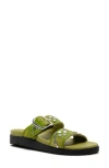 Free People Revelry Studded Slide Sandal In Olive Moss