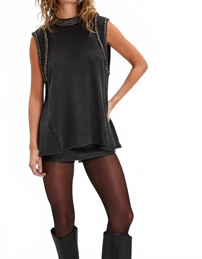 Free People Ria Tank Top In Black