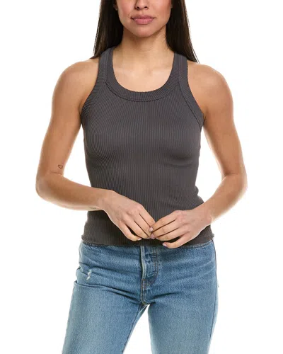 Free People Ribbed Seamless Tank In Grey