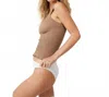 Free People Ribbed Seamless Tank In Cocoa In Brown