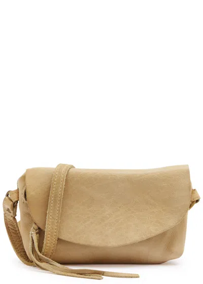 Free People Rider Leather Cross-body Bag In Neutral