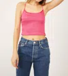Free People Right On Time Smocked Cami In Pink