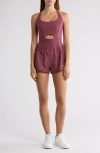 Free People Righteous Runsie In Burgundy
