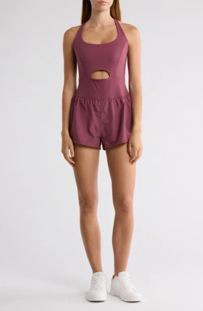 Free People Righteous Runsie In Burgundy