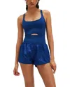 Free People Righteous Sleeveless Romper In Blue