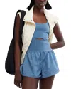 Free People Fp Movement Righteous Runsie Romper In Skyline
